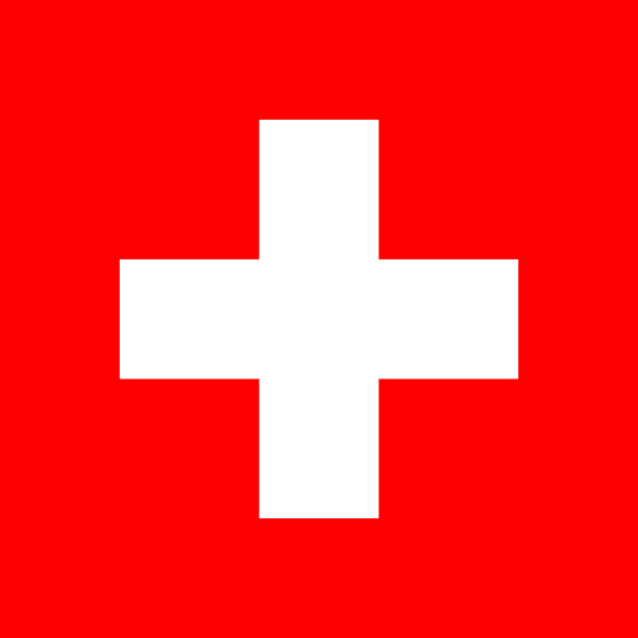 An image of the flag of Switzerland