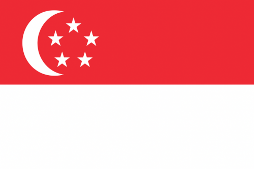 An image of the flag of Singapore
