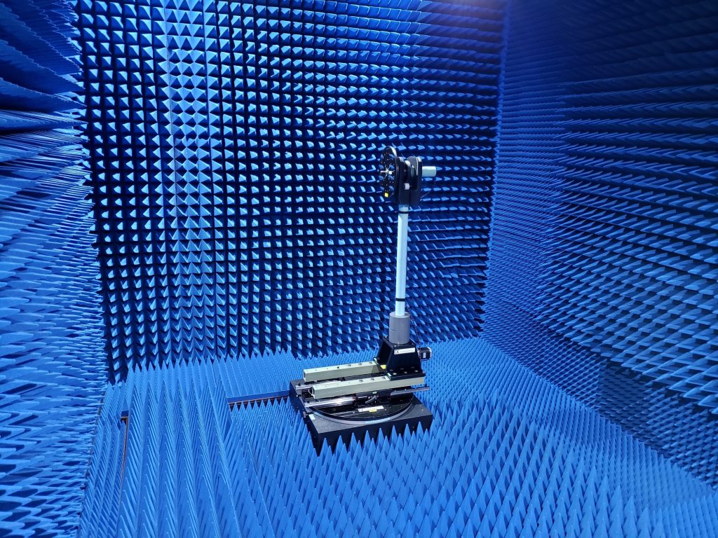 Image of the inside of an Anechoic Chamber